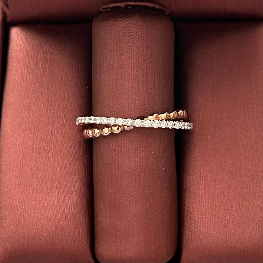 Nava-Dee 14kt Rose Gold Custom .25tcw Diamond Ring